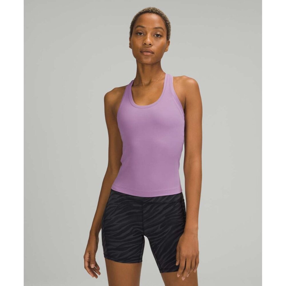 Lululemon Cool Racerback Tank Top Shorter Length in Wisteria Purple Size 0